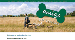 Desktop Screenshot of amigopetservices.co.uk